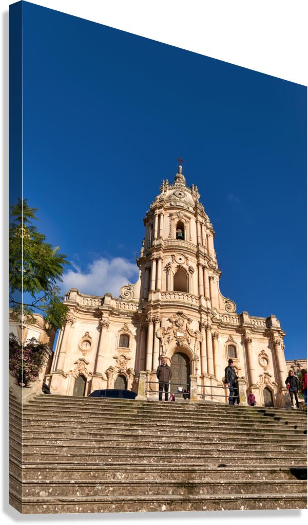 Duomo of San Giorgio Cathedral in Modica Sicily stands tall