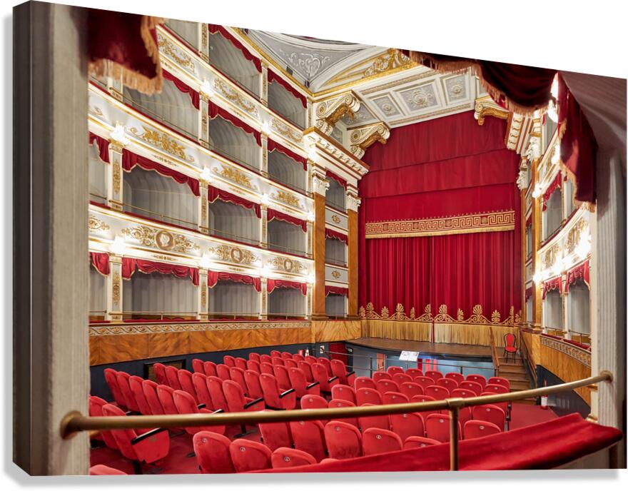 Interior view of Teatro Tina di Lorenzo in Noto Sicily Italy