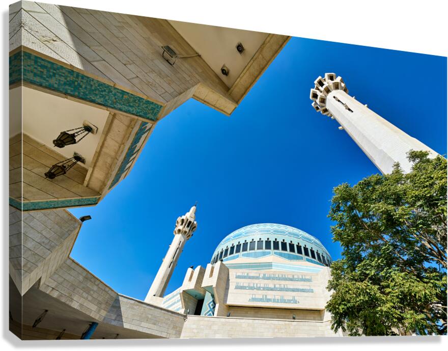 King Abdullah Mosque in Amman Jordan on a sunny day