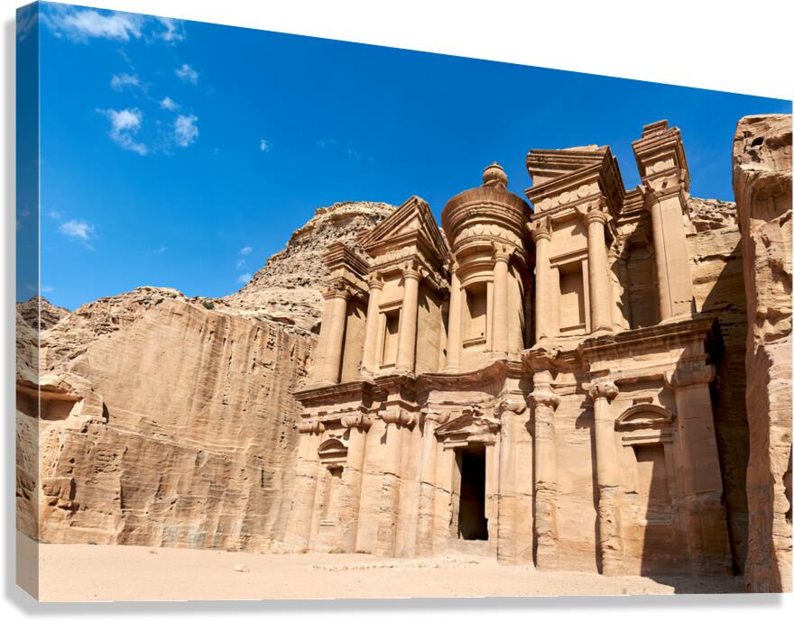 Exploring Ad Deir at Petra archaeological site in Jordan