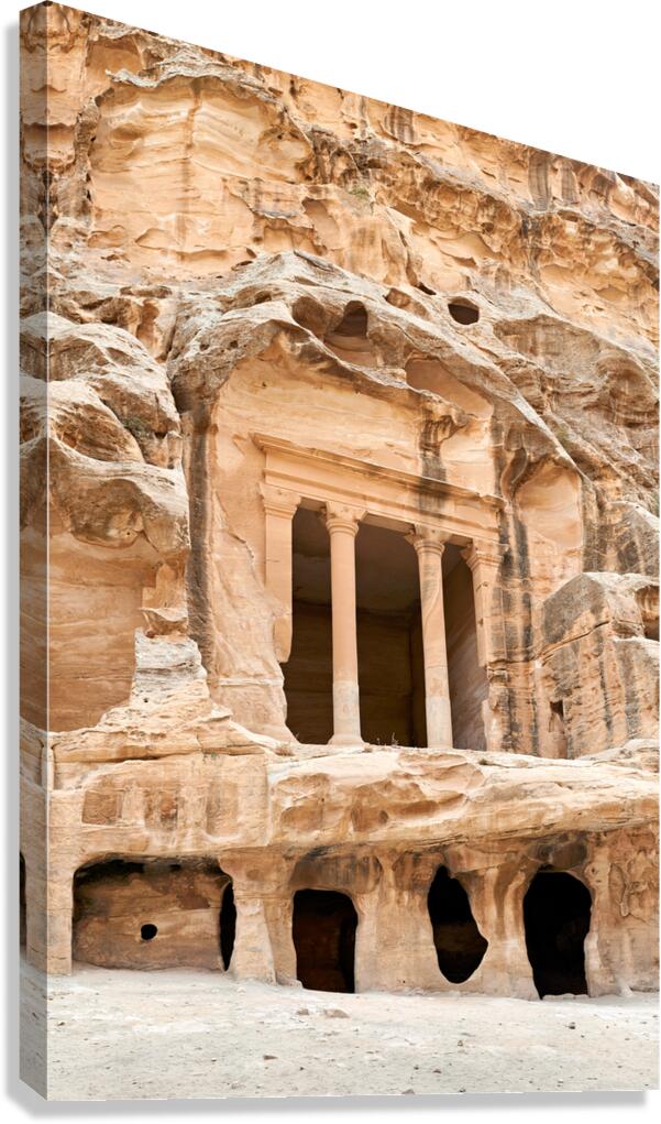 Little Petra site shows ancient rock cut architecture in Jordan