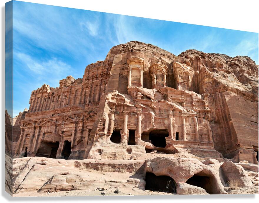 Exploring the urn tomb at the royal tombs in petra jordan