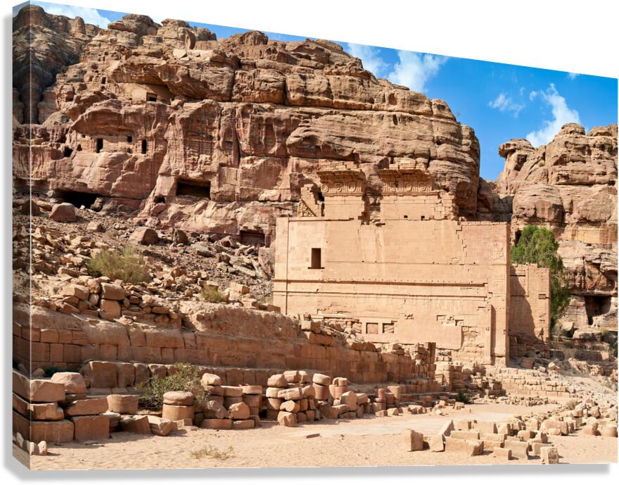 Hadrian Gate at Petra in Jordan shows ancient architecture and h