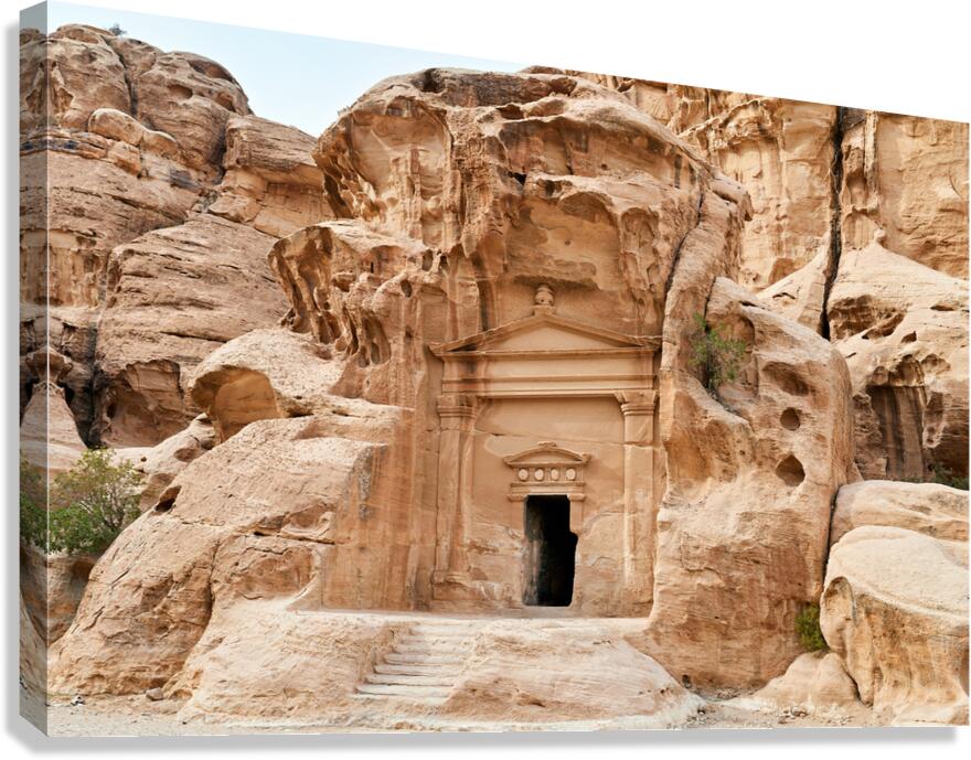 Exploring Little Petra archaeological site in Wadi Musa Jordan