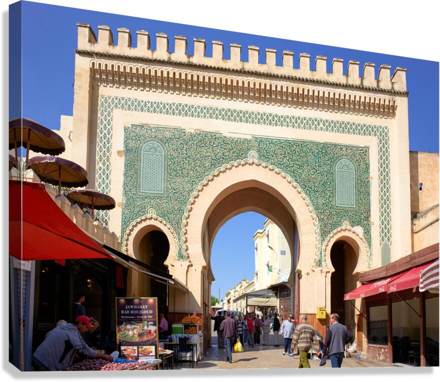Visit Bab Bou Jeloud in Fez Morocco for exploring the Medina
