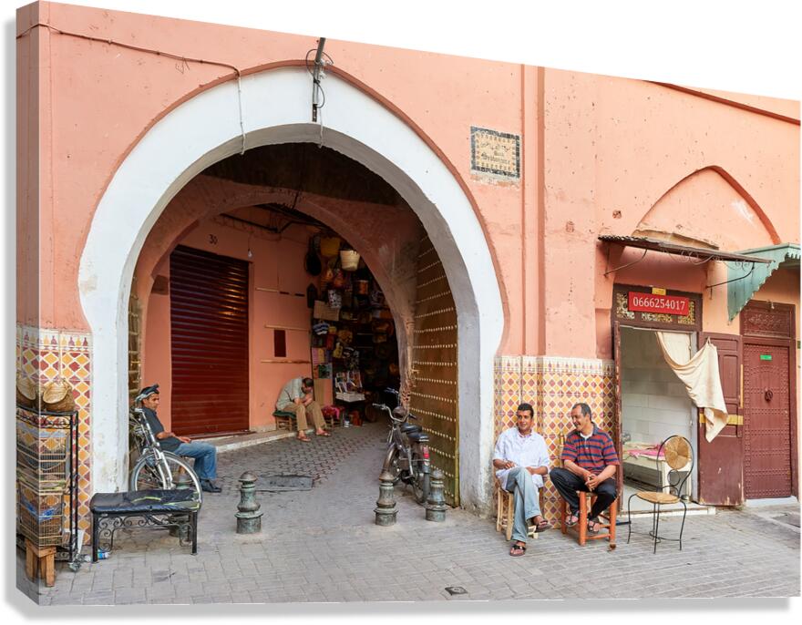 Life in the Medina in Marrakesh shows daily interactions in a ma
