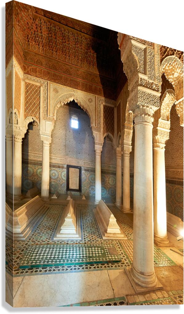 Exploring Saadian tombs in Marrakesh Morocco at royal necropoli