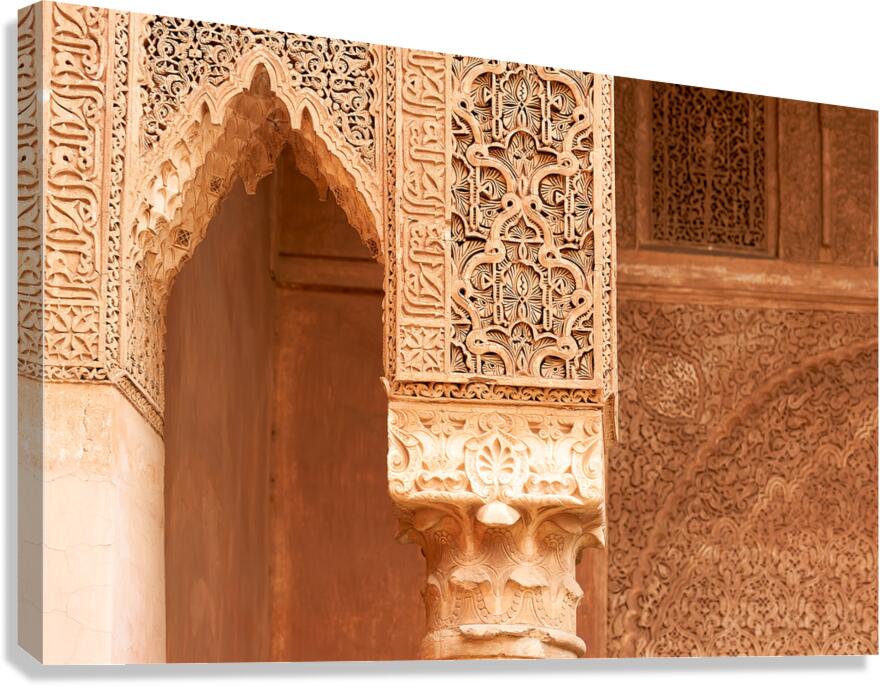 Details of artwork in Saadian tombs in Marrakesh Morocco