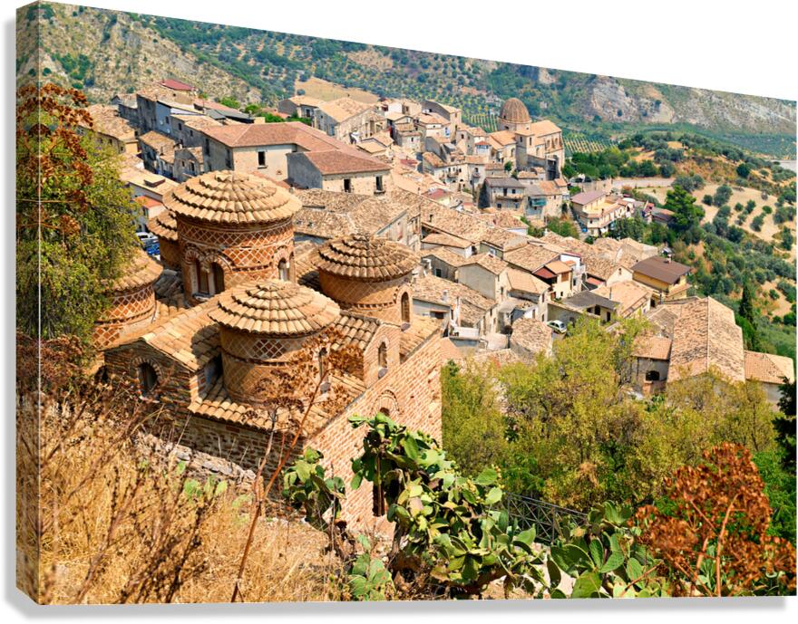Cattolica di Stilo church and surrounding village in Calabria I