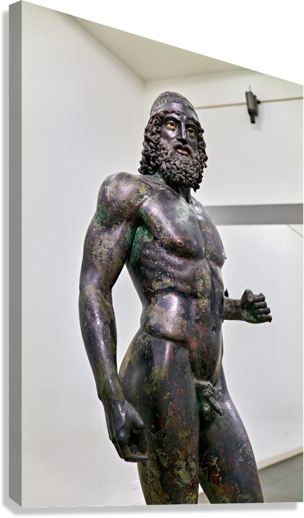 Riace bronzes at national museum of magna grecia in reggio calab