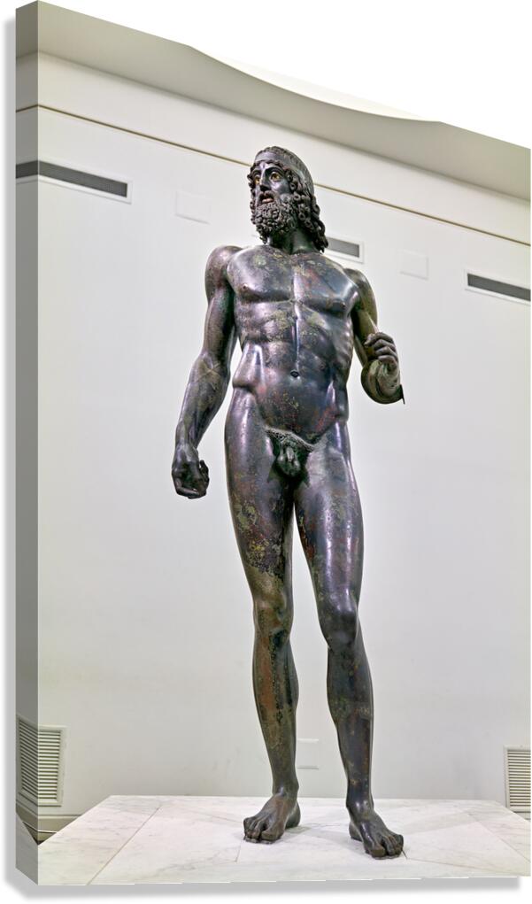 Riace bronzes at the national museum of magna grecia italy