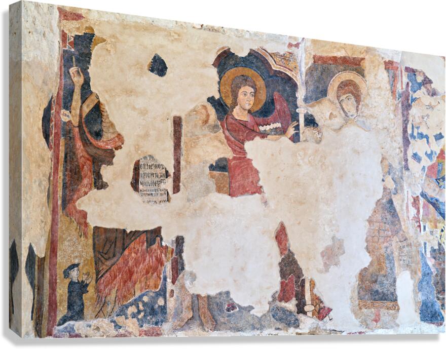 Frescoes in the Cattolica di Stilo Byzantine church in Calabria
