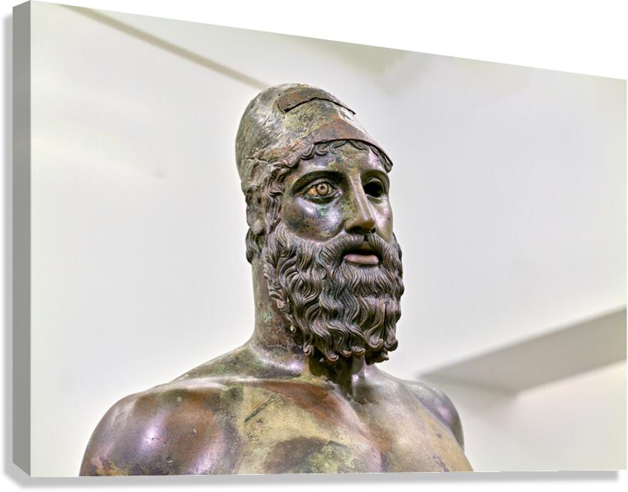 Exploring riace bronzes statue b at national museum in calabria