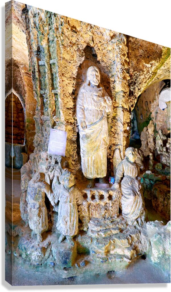 Exploring the cave church of Piedigrotta in Pizzo Calabro Italy