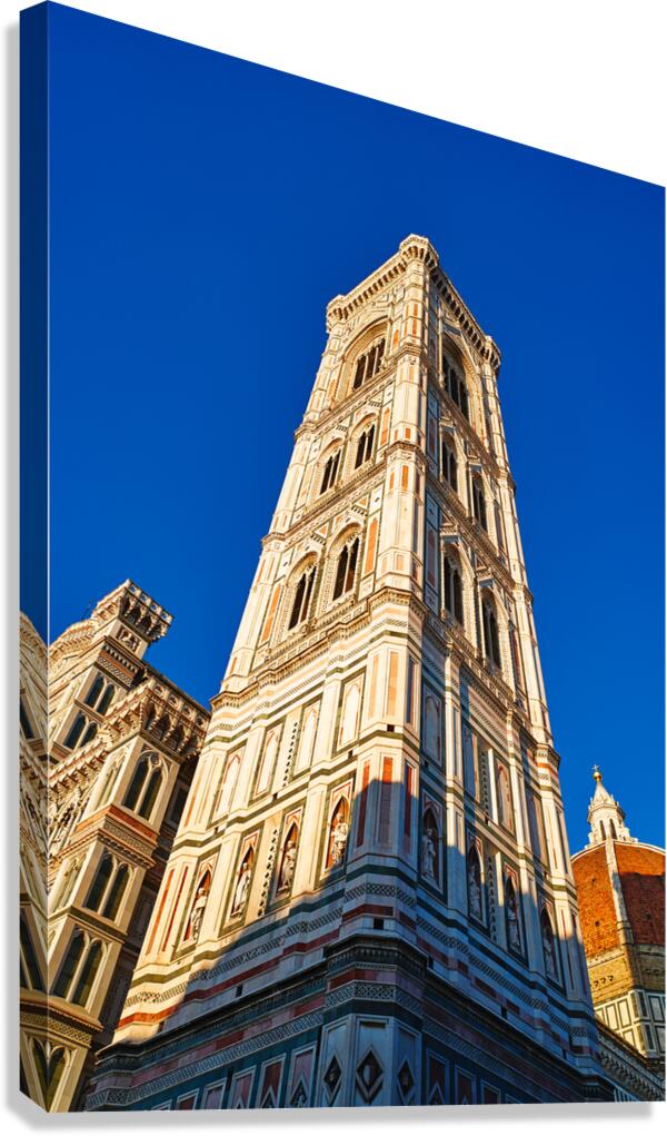 Campanile di Giotto and Cathedral in Florence Tuscany during day