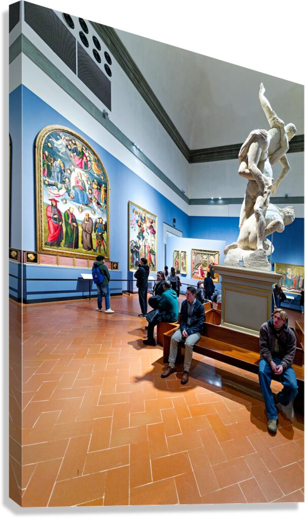 Sculpture of rape of the sabins in gallery of the academy floren