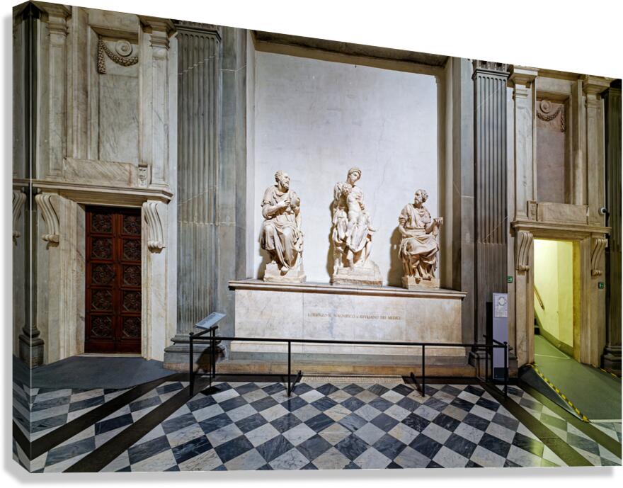 Michelangelos madonna and child in medici chapels florence