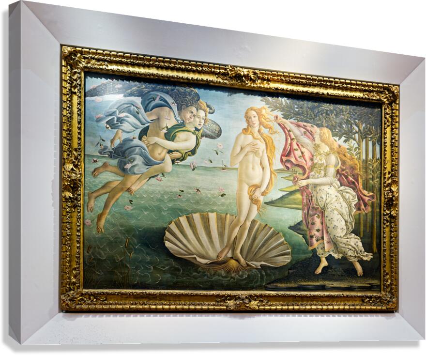 Botticellis birth of venus in uffizi gallery florence italy