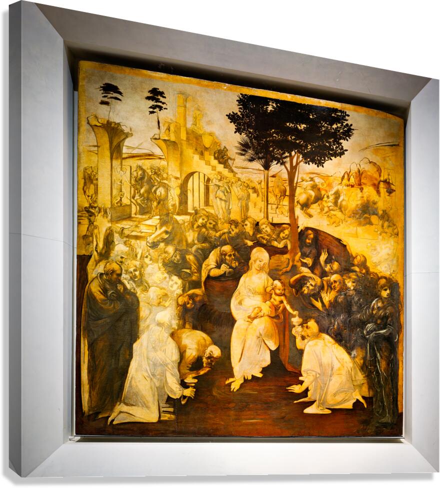 Adoration of the magi at uffizi gallery in florence tuscany ita