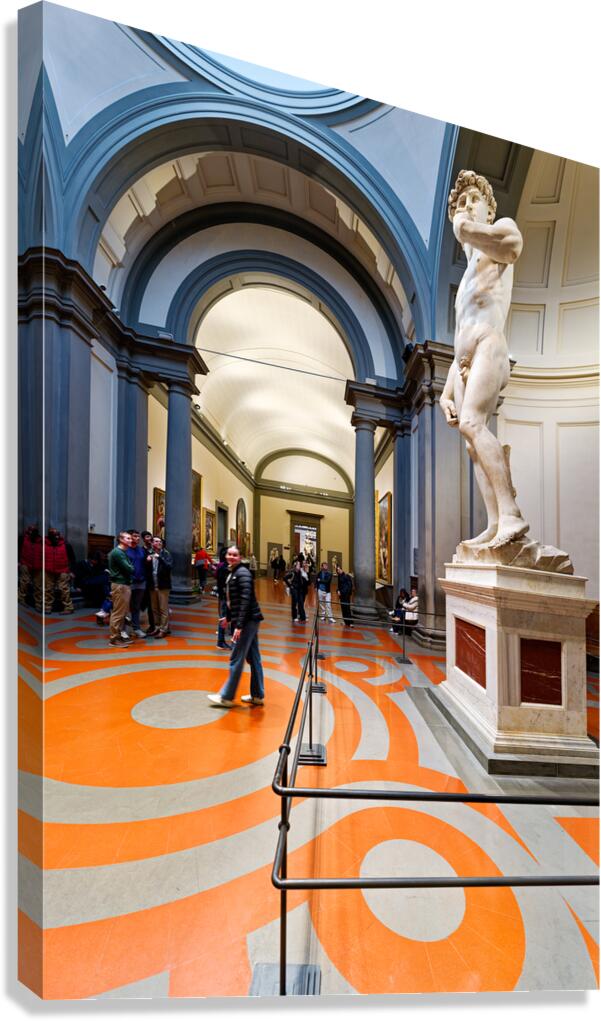 Michelangelos david in the gallery of the academy in florence