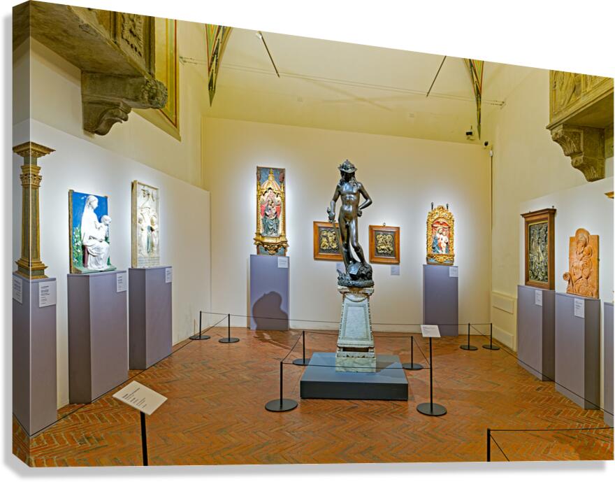 Bronze David by Donatello in Museo Nazionale del Bargello