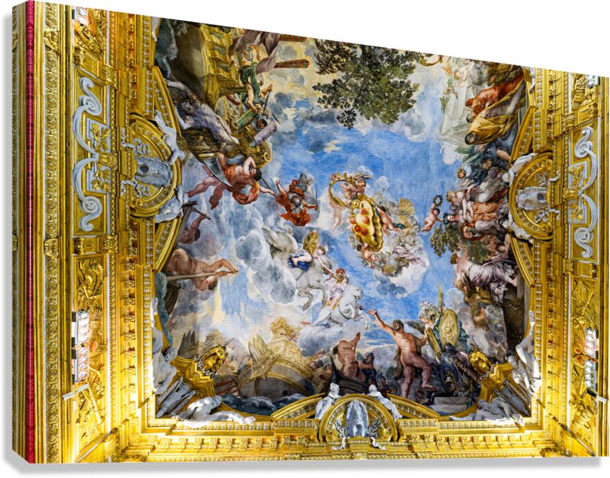 Artwork on the ceiling of Sala di Marte in Palazzo Pitti in Flor