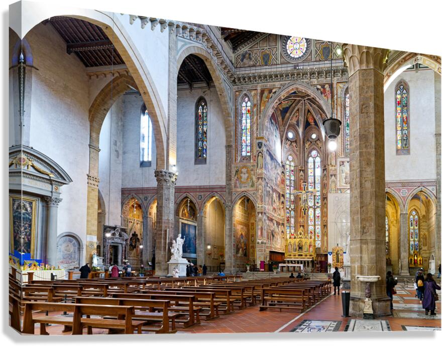 Visit to Basilica di Santa Croce in Florence Tuscany Italy