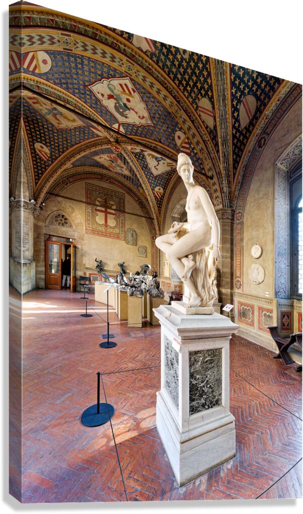 Marble sculpture in Museo Nazionale del Bargello in Florence Ita