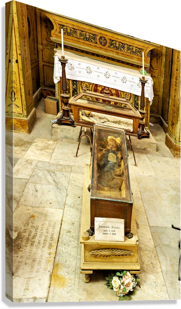Visiting Capuchin Catacombs in Palermo Italy with human remains