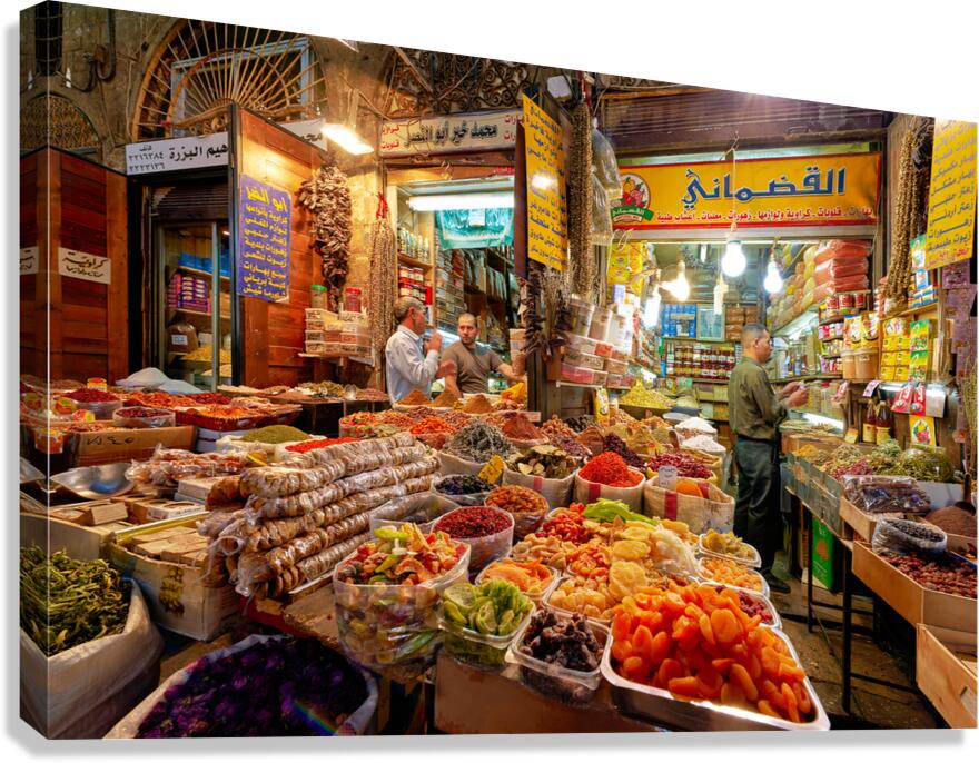 Exploring Al Hamidiyah Souq in Damascus Syria after sunset