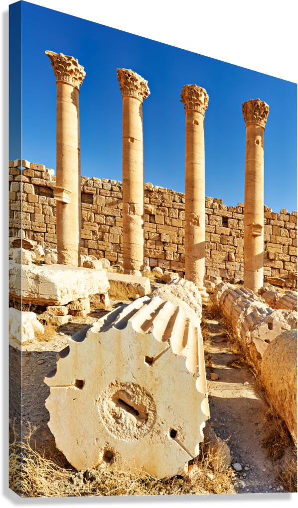 Ruins of Temple of Bel in ancient city of Palmyra Syria