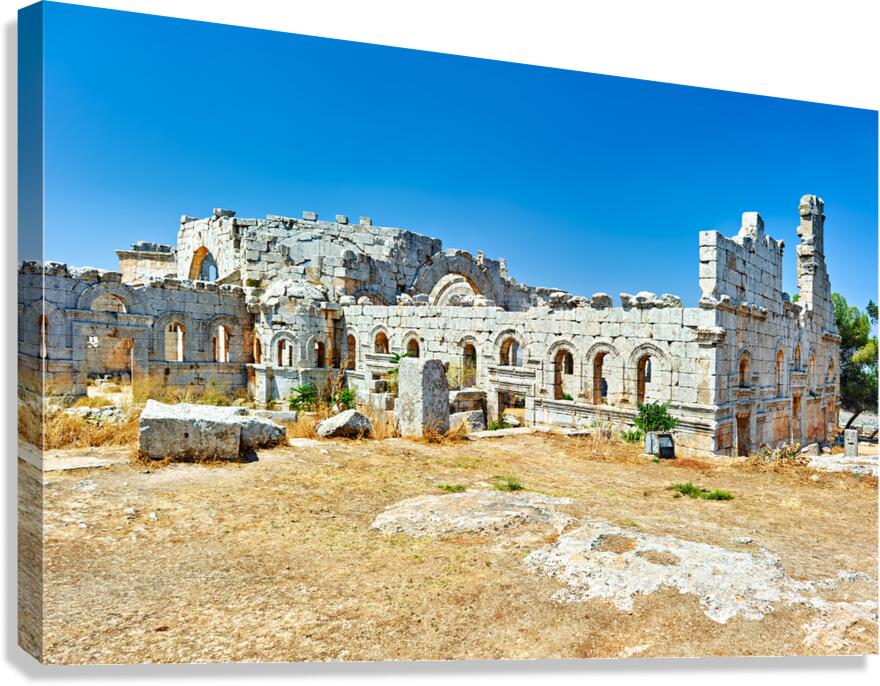 Ruins of church of saint simeon stylites in syria