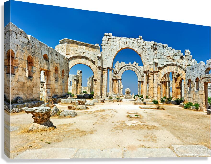 Visit to the ancient ruins of Saint Simeon Stylites in Syria