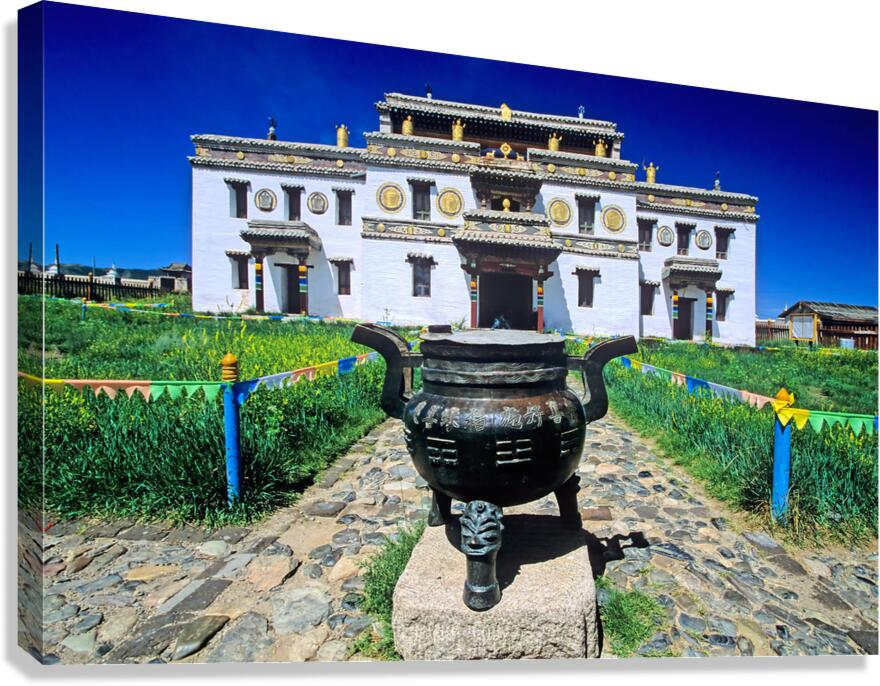 Erdene Zuu Monastery stands in Mongolias ancient landscape