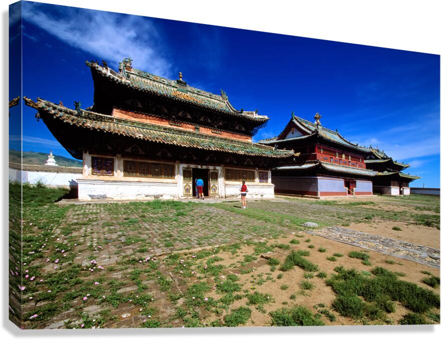 Visit to Erdene Zuu Monastery in Mongolia during a clear day