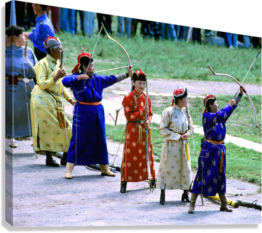 Archery competition at Naadam festival in Ulaanbaatar