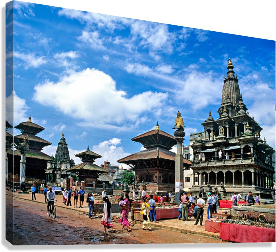 Exploring Kathmandu Durbar Square in Nepal during a sunny day