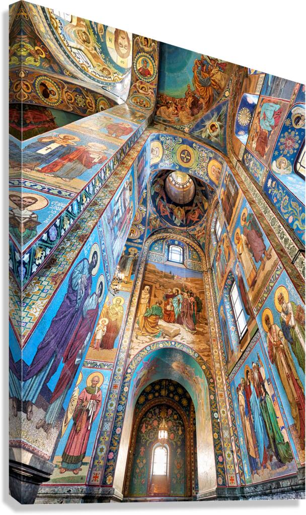 Distinctive art in Church of the Savior on Spilled Blood