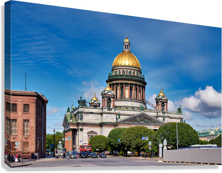 Saint Isaacs Cathedral stands in Saint Petersburg Russia