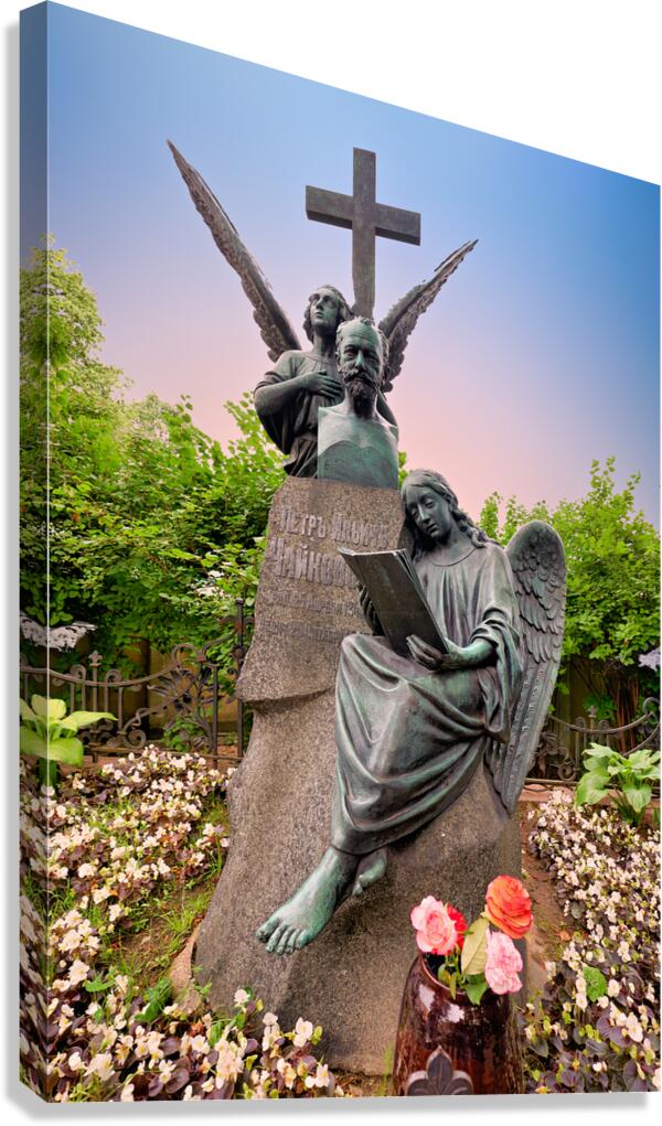 Dostoevsky grave in Tikhvin cemetery Saint Petersburg Russia