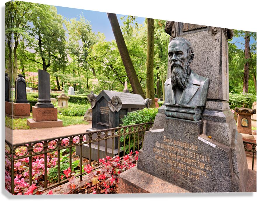 Dostoevskys grave at Tikhvin cemetery in Saint Petersburg
