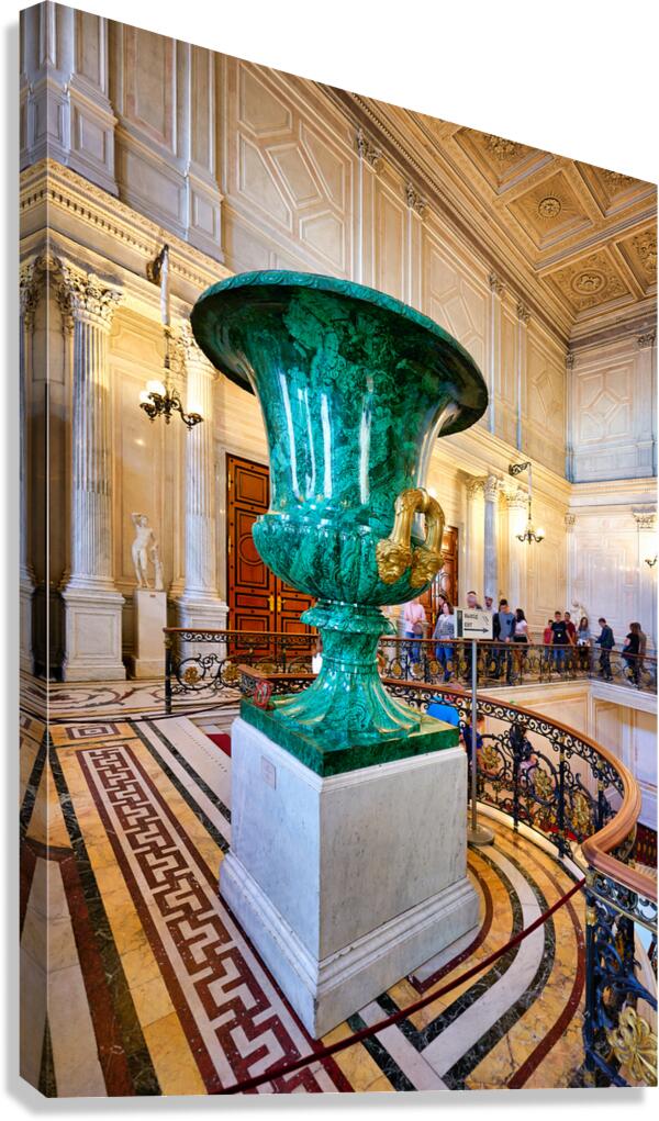 Visitors explore the Winter Palace in St. Petersburg Russia