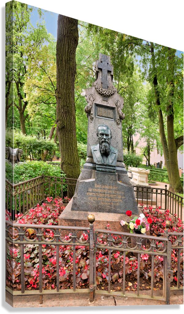 Dostoevskys grave at Tikhvin cemetery in St. Petersburg