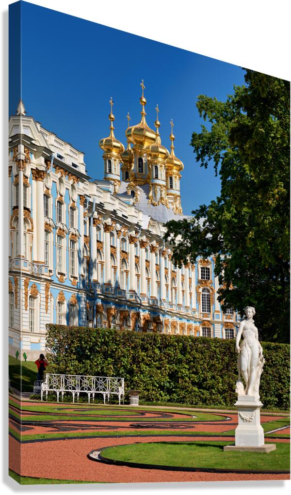 Catherine Palace in Pushkin St. Petersburg on a sunny day