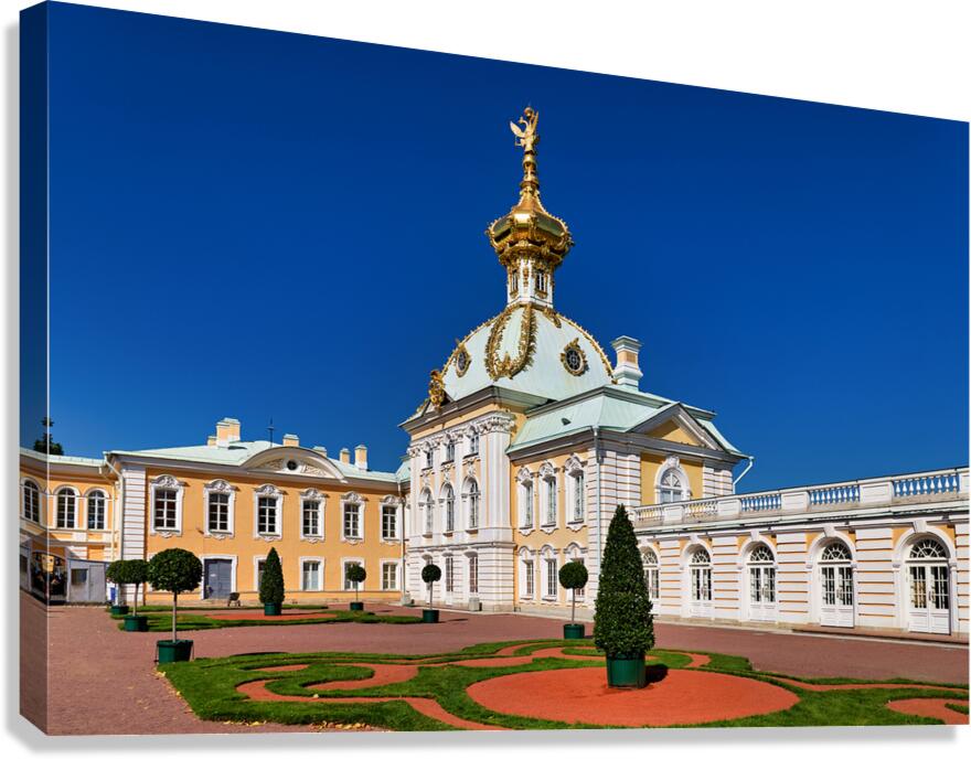 Visitors explore Peterhof Palace in St