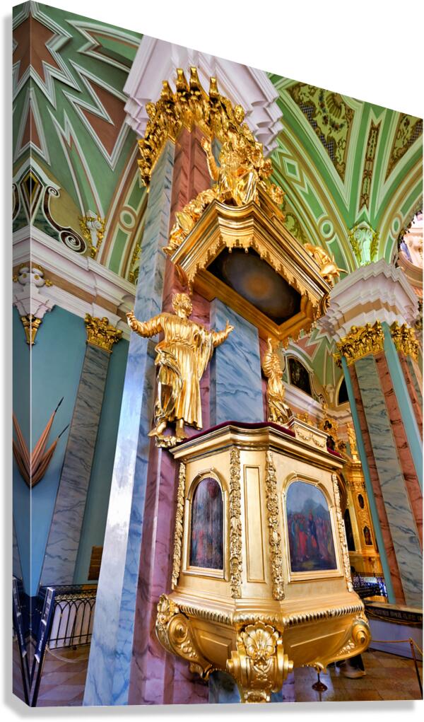Visitors admire Peter and Paul Cathedrals architecture