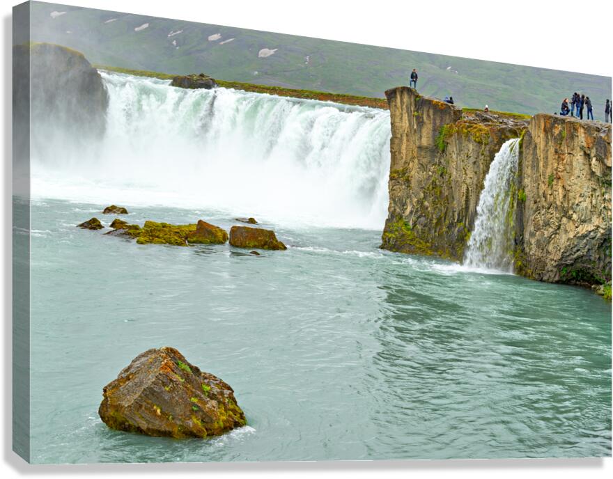 Visit to godafoss waterfall in iceland during daytime