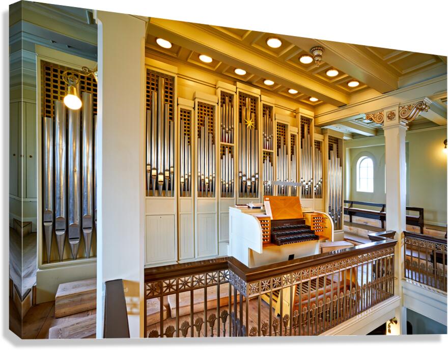 Domkirkjan Church organ in Reykjavik Iceland during a service