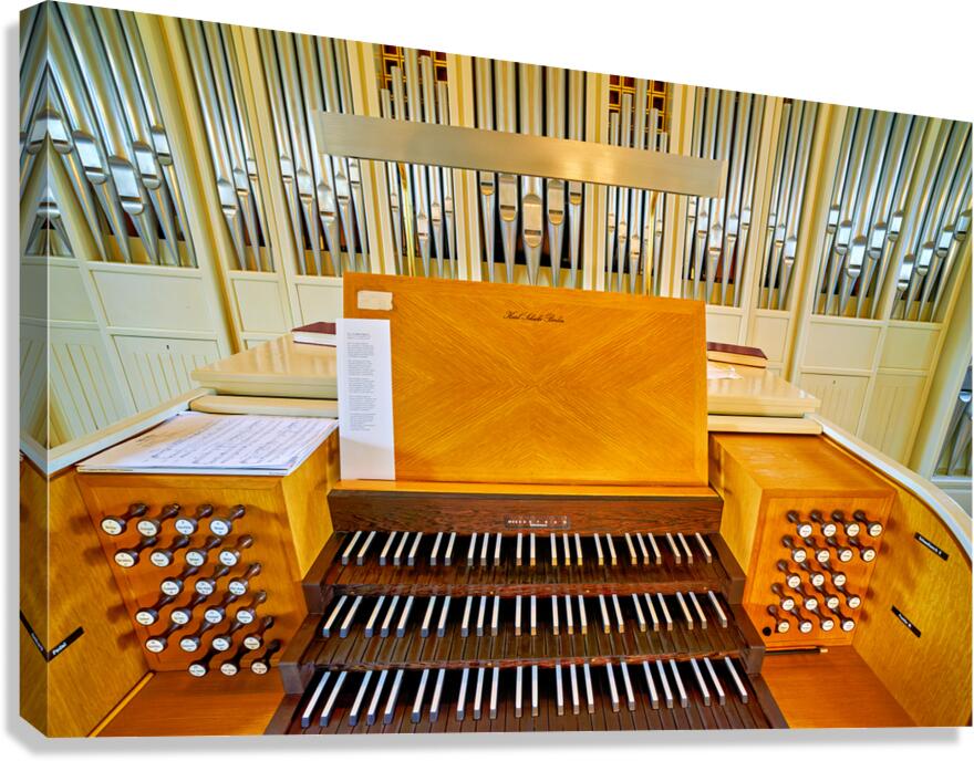 Organ at domkirkjan church in reykjavik iceland
