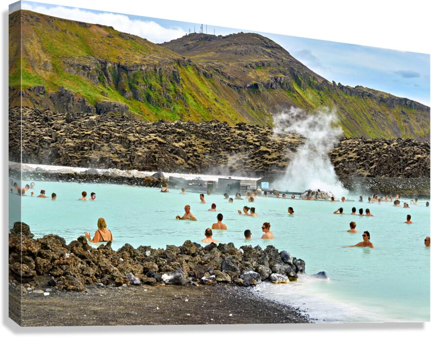 Visit to Blue Lagoon Spa in Grindavik Iceland during afternoon